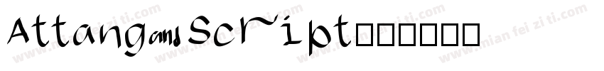 Attang Script字体转换
